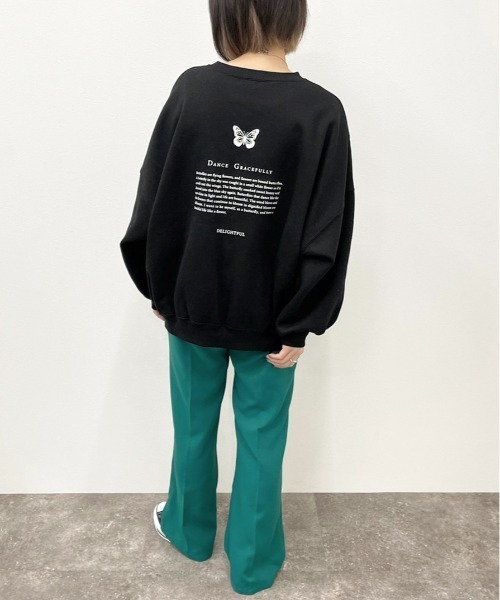 apres jour mignon(アプレジュールミニョン)の「袖ボリュームスウェット【ZOZOTOWN限定アイテム】(スウェット・レディース・ブラック/パープル/アイボリー/クリーム/ブラック系その他/グレイッシュベージュ・X-LARGE/フリー)」の16枚目の写真