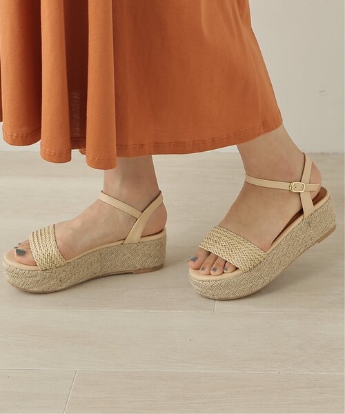 frames RAY CASSIN（フレームスレイカズン）の「メッシュジュート底サンダル（サンダル・レディース・ベージュ/ブラウン/キャメル・SMALL/MEDIUM/LARGE）」の2枚目の写真