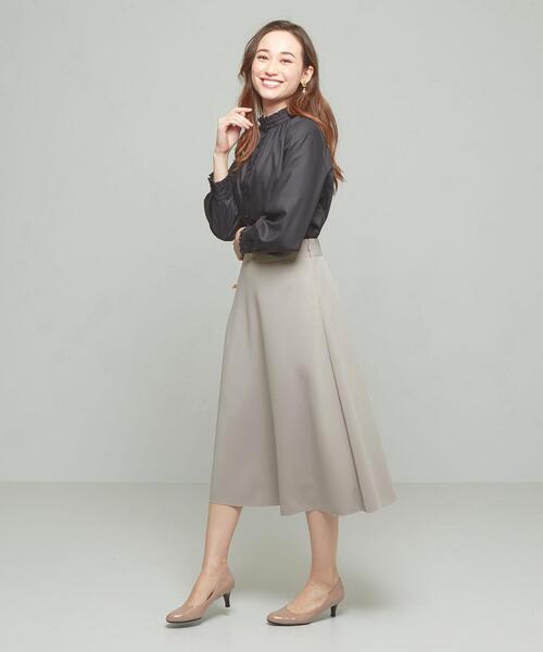 closet story（クローゼットストーリー）の「＜closet story＞□ジャージー フレア スカート -手洗い可-（スカート・レディース・ライトグレー/ライラック・FREE）」の2枚目の写真