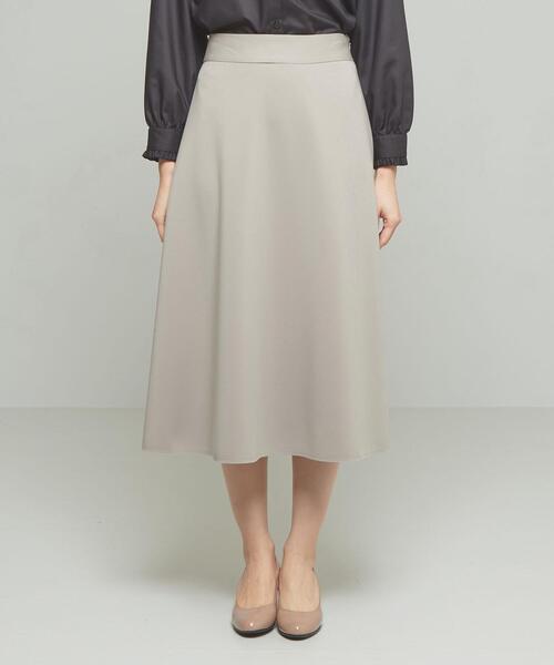 closet story（クローゼットストーリー）の「＜closet story＞□ジャージー フレア スカート -手洗い可-（スカート・レディース・ライトグレー/ライラック・FREE）」の4枚目の写真