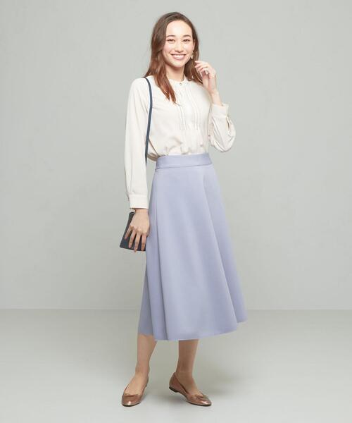 closet story（クローゼットストーリー）の「＜closet story＞□ジャージー フレア スカート -手洗い可-（スカート・レディース・ライトグレー/ライラック・FREE）」の11枚目の写真