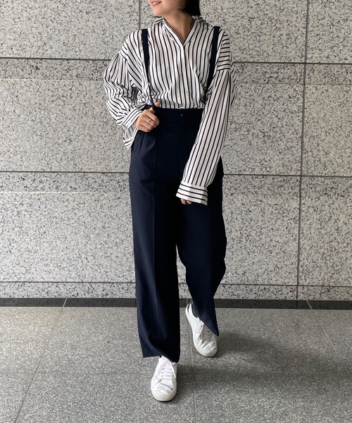 オンライン限定商品 サス付きワイドパンツ