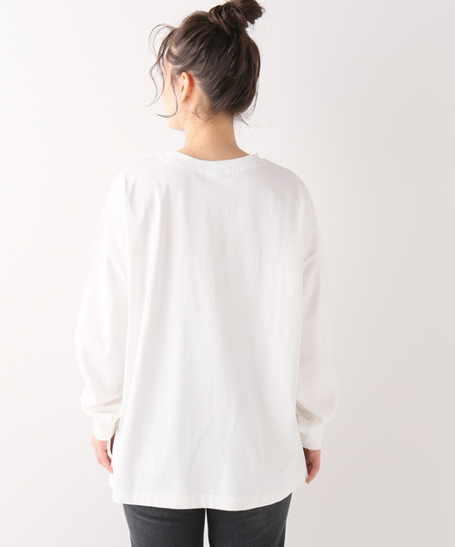 Simplicite（サンプリシテ）の「60/テンジクサイドドットロンTee（Tシャツ/カットソー・レディース・ホワイト/チャコールグレー/アイボリー・FREE）」の12枚目の写真