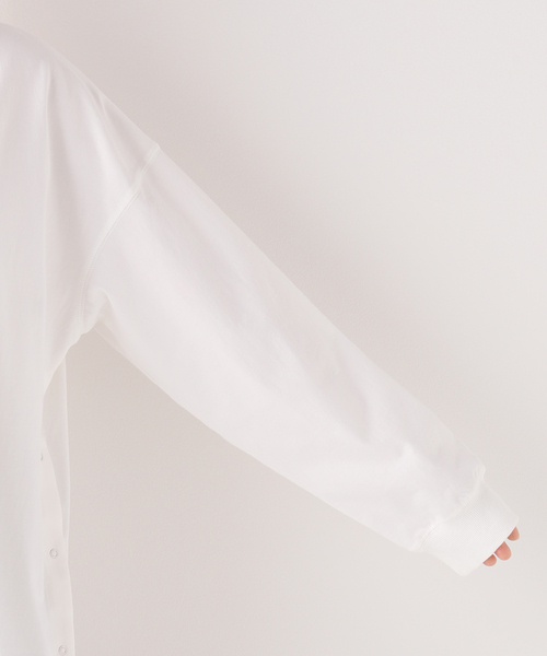 Simplicite（サンプリシテ）の「60/テンジクサイドドットロンTee（Tシャツ/カットソー・レディース・ホワイト/チャコールグレー/アイボリー・FREE）」の15枚目の写真