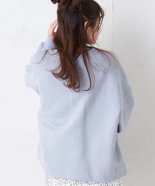 PUAL CE CIN(ピュアルセシン)の「【WEB限定】ヘビーウェイトスウェット 2WAY カーディガン(カーディガン/ボレロ・レディース・サックスブルー/アイボリー/トップグレー/チャコール・FREE)」の8枚目の写真