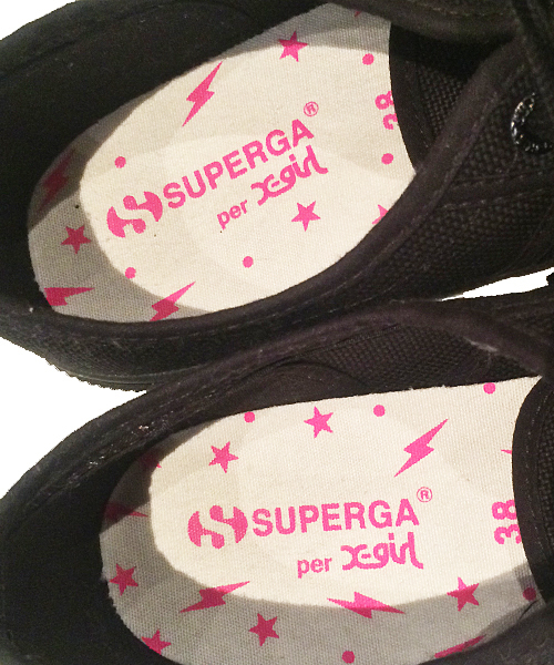 X-girl（エックスガール）の「【ar7月号掲載】X-girl × SUPERGA 2750（スニーカー・レディース・ホワイト/ブラック/オレンジ・39/37/36/38）」の10枚目の写真