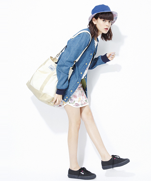 X-girl（エックスガール）の「【ar7月号掲載】X-girl × SUPERGA 2750（スニーカー・レディース・ホワイト/ブラック/オレンジ・39/37/36/38）」の4枚目の写真