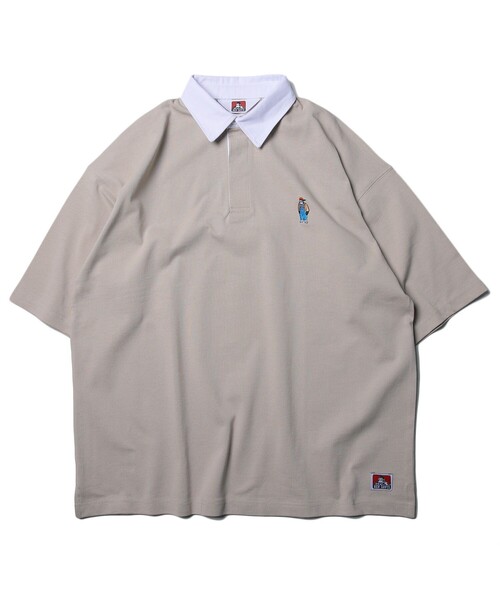 FREAK'S STORE（フリークスストア）の「WEB限定 BEN DAVIS×FREAK'S STORE/ベンデイビス 別注 ビッグシルエット SSラガーシャツ/オーバーサイズ（Tシャツ/カットソー・メンズ・ホワイト/ブラック/ベージュ/ブルーグリーン・SMALL/MEDIUM/LARGE/X-LARGE）」の15枚目の写真