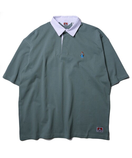 FREAK'S STORE（フリークスストア）の「WEB限定 BEN DAVIS×FREAK'S STORE/ベンデイビス 別注 ビッグシルエット SSラガーシャツ/オーバーサイズ（Tシャツ/カットソー・メンズ・ホワイト/ブラック/ベージュ/ブルーグリーン・SMALL/MEDIUM/LARGE/X-LARGE）」の5枚目の写真