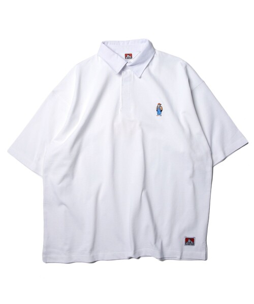 FREAK'S STORE（フリークスストア）の「WEB限定 BEN DAVIS×FREAK'S STORE/ベンデイビス 別注 ビッグシルエット SSラガーシャツ/オーバーサイズ（Tシャツ/カットソー・メンズ・ホワイト/ブラック/ベージュ/ブルーグリーン・SMALL/MEDIUM/LARGE/X-LARGE）」の20枚目の写真