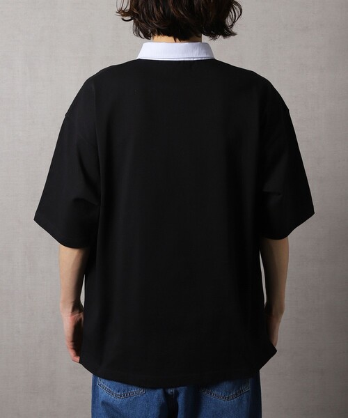 FREAK'S STORE（フリークスストア）の「WEB限定 BEN DAVIS×FREAK'S STORE/ベンデイビス 別注 ビッグシルエット SSラガーシャツ/オーバーサイズ（Tシャツ/カットソー・メンズ・ホワイト/ブラック/ベージュ/ブルーグリーン・SMALL/MEDIUM/LARGE/X-LARGE）」の6枚目の写真