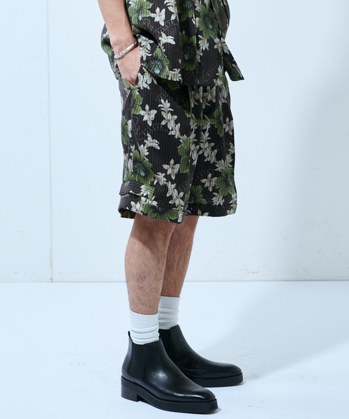 Lui's（ルイス）の「【SILLIS/シリス】LAYERED OPEN COLLAR ALOHA SHIRTS(アロハ柄オープンカラーシャツ)（シャツ/ブラウス・メンズ・ブラック・44/46）」の3枚目の写真