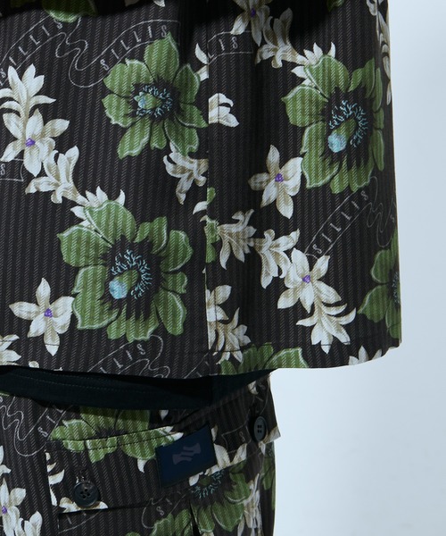 Lui's（ルイス）の「【SILLIS/シリス】LAYERED OPEN COLLAR ALOHA SHIRTS(アロハ柄オープンカラーシャツ)（シャツ/ブラウス・メンズ・ブラック・44/46）」の4枚目の写真