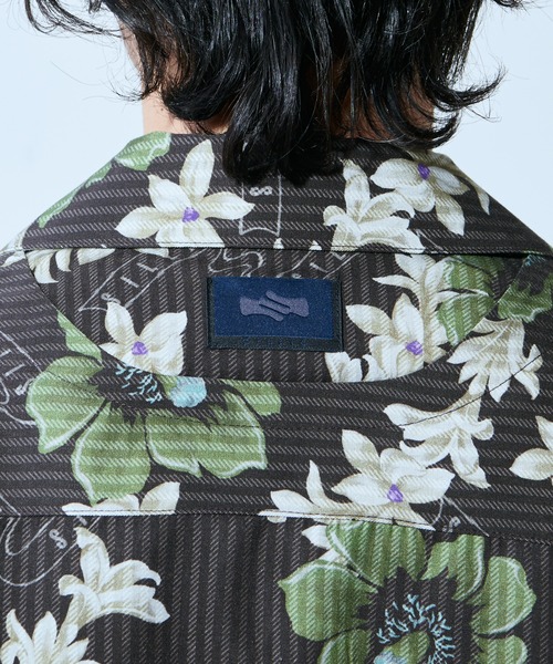 Lui's（ルイス）の「【SILLIS/シリス】LAYERED OPEN COLLAR ALOHA SHIRTS(アロハ柄オープンカラーシャツ)（シャツ/ブラウス・メンズ・ブラック・44/46）」の21枚目の写真