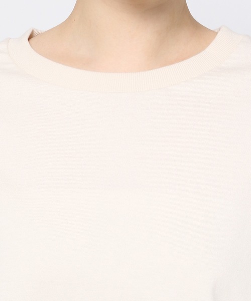 GLOBAL WORK(グローバルワーク)の「USAコットン裾フェイクプルオーバー/942540(Tシャツ/カットソー・レディース・アイボリー/ブラック/ライトベージュ/サックスブルー/グリーン・MEDIUM/LARGE)」の10枚目の写真