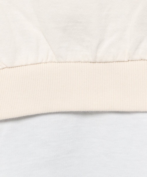 GLOBAL WORK(グローバルワーク)の「USAコットン裾フェイクプルオーバー/942540(Tシャツ/カットソー・レディース・アイボリー/ブラック/ライトベージュ/サックスブルー/グリーン・MEDIUM/LARGE)」の17枚目の写真