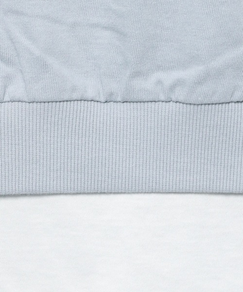 GLOBAL WORK(グローバルワーク)の「USAコットン裾フェイクプルオーバー/942540(Tシャツ/カットソー・レディース・アイボリー/ブラック/ライトベージュ/サックスブルー/グリーン・MEDIUM/LARGE)」の11枚目の写真