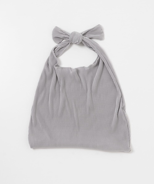 SMELLY（スメリー）の「2WAYプリーツバッグ（エコバッグ/サブバッグ・レディース・ブルー/グレー/ブラウン・-）」の7枚目の写真