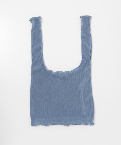 SMELLY（スメリー）の「2WAYプリーツバッグ（エコバッグ/サブバッグ・レディース・ブルー/グレー/ブラウン・-）」の13枚目の写真