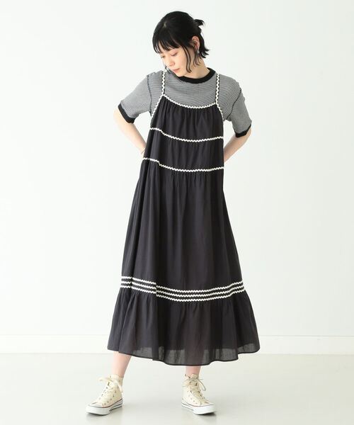 trepied × BEAMS BOY 別注 テープ キャミソール ワンピース BEAMS BOY（ビームスボーイ）の「trepied × BEAMS BOY / 別注