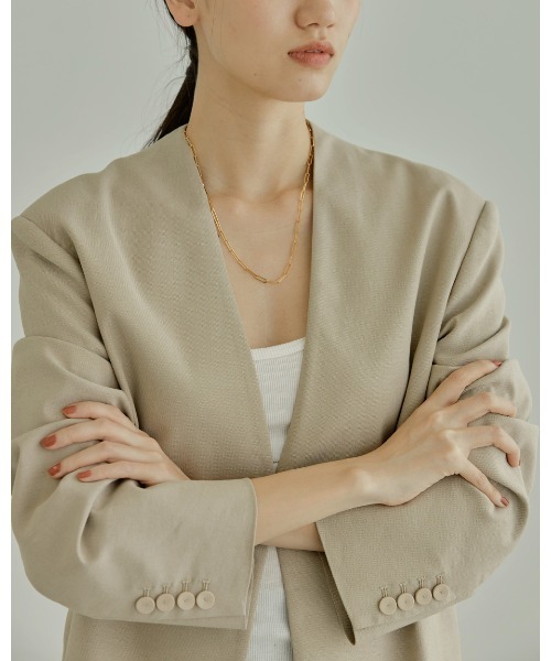 TODAYFUL（トゥデイフル）の「フラットチェーンチョーカー(SIlver925)（チョーカー・レディース・シルバー/ゴールド・FREE）」の8枚目の写真