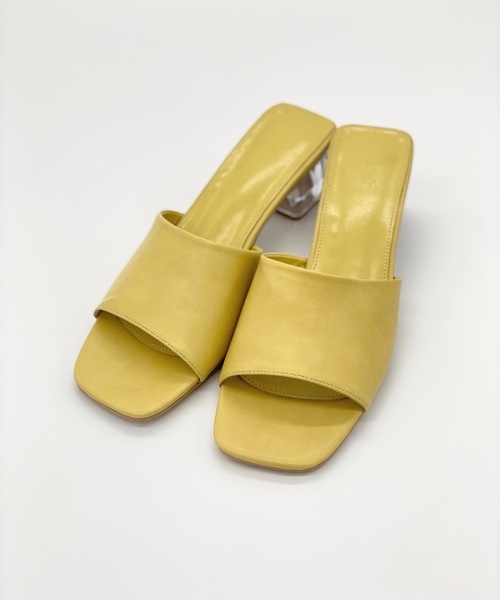 LYDIE（リディー）の「クリアヒールスクエアサンダル（サンダル・レディース・グリーン/オレンジ/オフホワイト/ブラック系その他/ブラック/ホワイト系その他/イエロー/ベージュ/ベージュ系その他・L/LL/M/S/XS）」の13枚目の写真