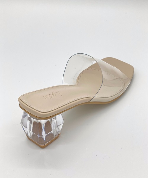 LYDIE（リディー）の「クリアヒールスクエアサンダル（サンダル・レディース・グリーン/オレンジ/オフホワイト/ブラック系その他/ブラック/ホワイト系その他/イエロー/ベージュ/ベージュ系その他・L/LL/M/S/XS）」の11枚目の写真