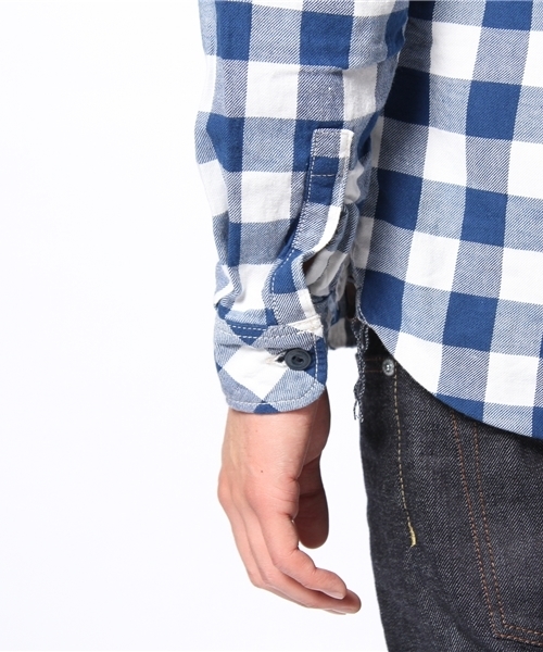 HYSTERIC GLAMOUR（ヒステリックグラマー）の「GO MICHIGAN刺繍 長袖ワークSH（シャツ/ブラウス・メンズ・ブルー系その他/ネイビー・LARGE/MEDIUM/SMALL）」の7枚目の写真