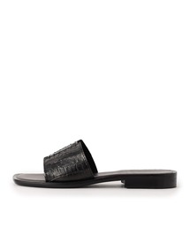 MAURO de BARI | MAURO DE BARI / クロコエンボスレザースライダーサンダル《ESTNATION EXCLUSIVE》(サンダル)