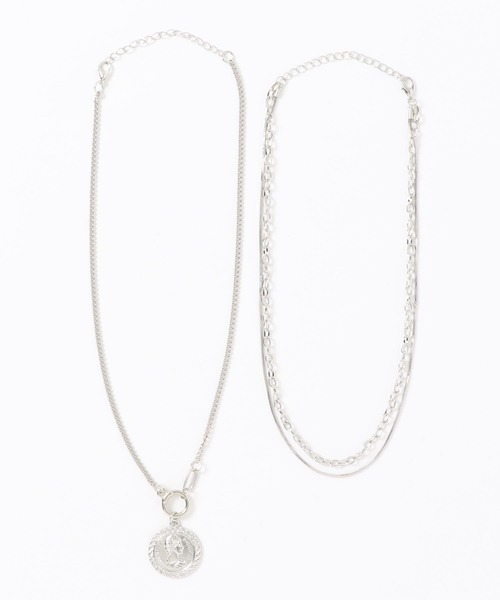 PairPair（ペアペア）の「3SETコインネックレス（ネックレス・レディース・シルバー・FREE）」の2枚目の写真