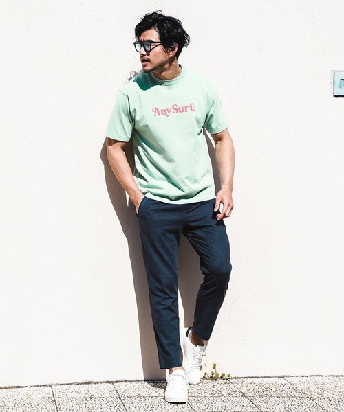 BAYFLOW（ベイフロー）の「スノーウォッシュプリントTEE（Tシャツ/カットソー・メンズ・ベージュ/セージグリーン/チャコール/ラベンダー・SMALL/MEDIUM/LARGE）」の17枚目の写真