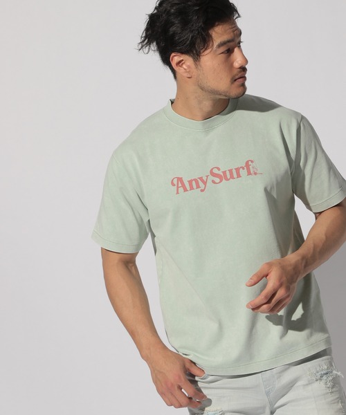 BAYFLOW（ベイフロー）の「スノーウォッシュプリントTEE（Tシャツ/カットソー・メンズ・ベージュ/セージグリーン/チャコール/ラベンダー・SMALL/MEDIUM/LARGE）」の8枚目の写真