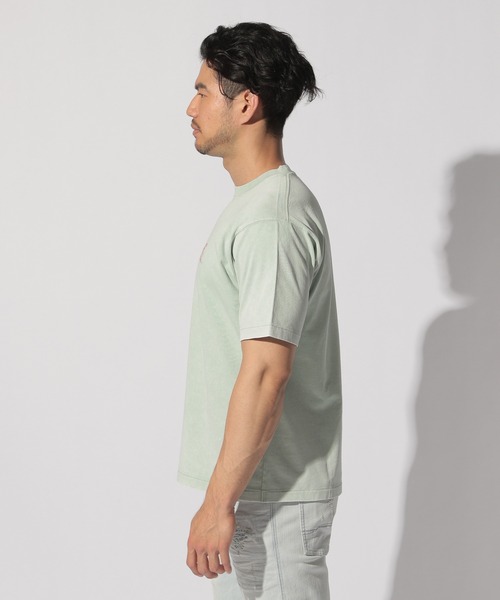 BAYFLOW（ベイフロー）の「スノーウォッシュプリントTEE（Tシャツ/カットソー・メンズ・ベージュ/セージグリーン/チャコール/ラベンダー・SMALL/MEDIUM/LARGE）」の10枚目の写真