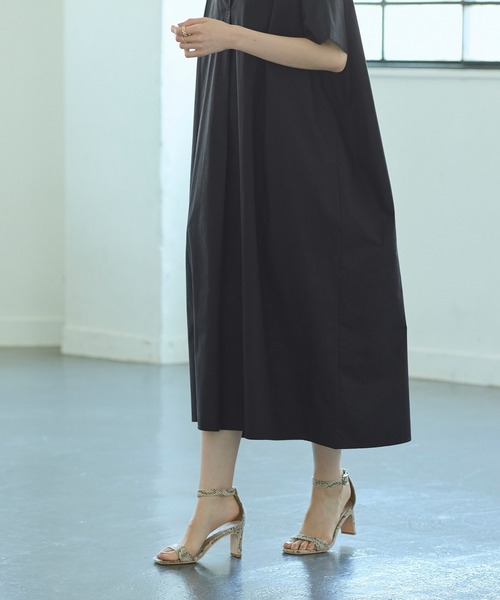 titivate（ティティベイト）の「ﾜｲﾄﾞｼﾙｴｯﾄｽｷｯﾊﾟｰｼｬﾂﾜﾝﾋﾟｰｽ（シャツワンピース・レディース・ベージュ/ブルー/ブラウン/ブラック・S/M）」の10枚目の写真