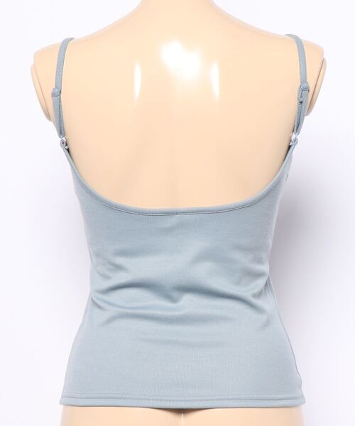 FREE'S MART（フリーズマート）の「カップ付きバックオープンキャミソール（キャミソール・レディース・ブラック/ブルー/ベージュ・FREE）」の4枚目の写真