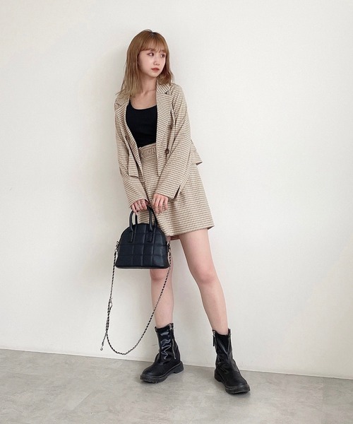 FREE'S MART（フリーズマート）の「カップ付きバックオープンキャミソール（キャミソール・レディース・ブラック/ブルー/ベージュ・FREE）」の15枚目の写真