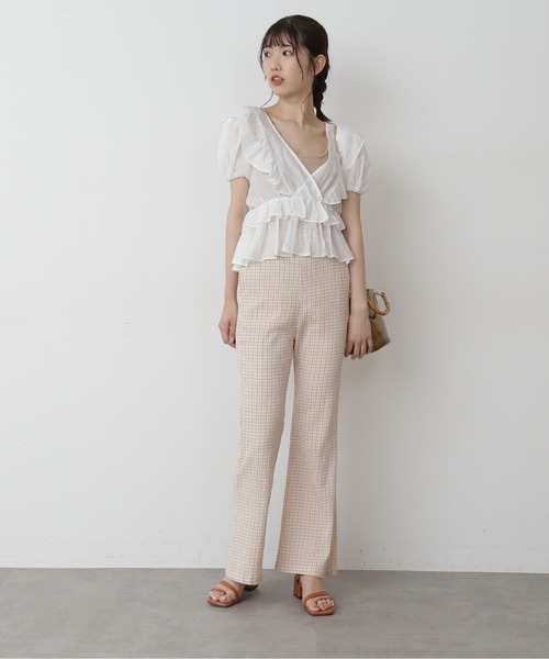 FREE'S MART（フリーズマート）の「カップ付きバックオープンキャミソール（キャミソール・レディース・ブラック/ブルー/ベージュ・FREE）」の19枚目の写真