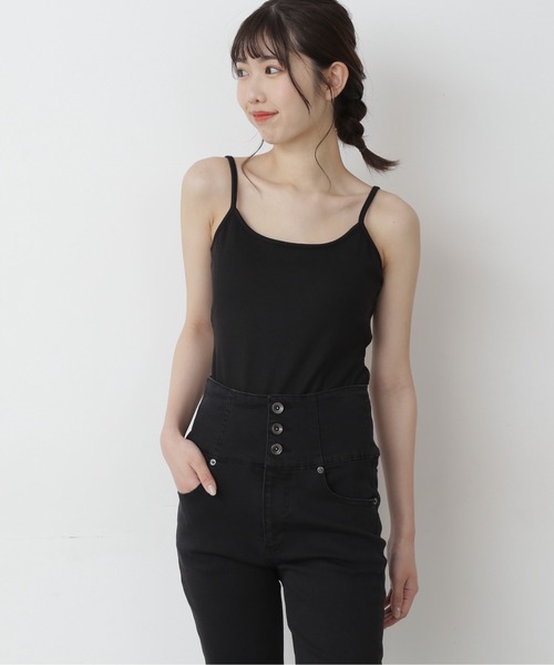 FREE'S MART（フリーズマート）の「カップ付きバックオープンキャミソール（キャミソール・レディース・ブラック/ブルー/ベージュ・FREE）」の13枚目の写真