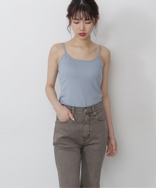 FREE'S MART（フリーズマート）の「カップ付きバックオープンキャミソール（キャミソール・レディース・ブラック/ブルー/ベージュ・FREE）」の16枚目の写真