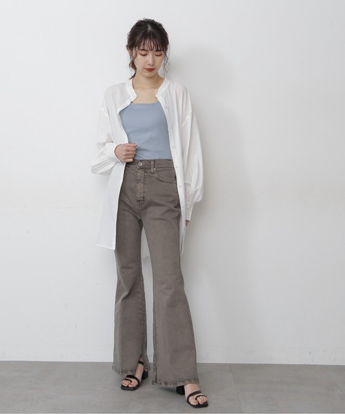 FREE'S MART（フリーズマート）の「カップ付きバックオープンキャミソール（キャミソール・レディース・ブラック/ブルー/ベージュ・FREE）」の17枚目の写真