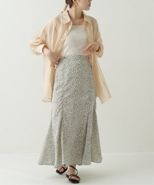 RAY CASSIN(レイカズン)の「シアータックシャツ(シャツ/ブラウス・レディース・ベージュ/パープル/オレンジ・FREE)」の8枚目の写真