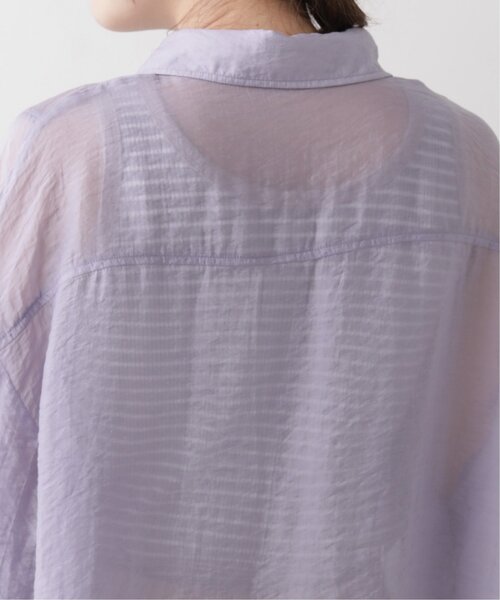 RAY CASSIN(レイカズン)の「シアータックシャツ(シャツ/ブラウス・レディース・ベージュ/パープル/オレンジ・FREE)」の19枚目の写真