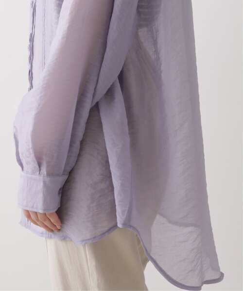 RAY CASSIN(レイカズン)の「シアータックシャツ(シャツ/ブラウス・レディース・ベージュ/パープル/オレンジ・FREE)」の20枚目の写真