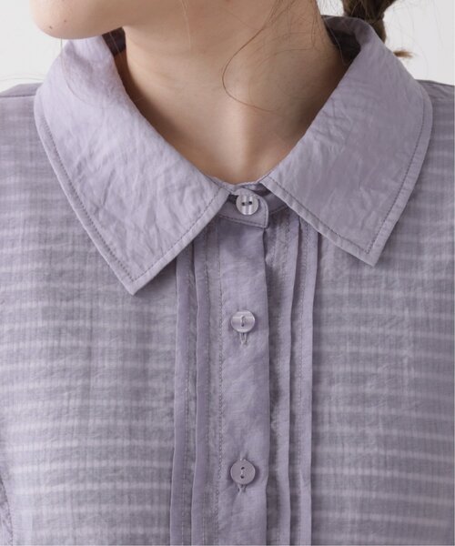 RAY CASSIN(レイカズン)の「シアータックシャツ(シャツ/ブラウス・レディース・ベージュ/パープル/オレンジ・FREE)」の21枚目の写真