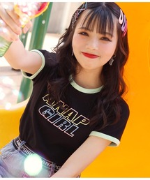 ANAP GｉRL（アナップガール）の「リンガートップス（Tシャツ/カットソー・キッズ）」