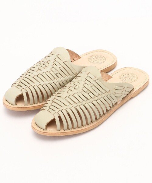 FREAK'S STORE(フリークスストア)の「【WEB限定】AMIT LEATHER COMPANY /アミット レザー カンパニー 編み込みミュール(フラットサンダル)(サンダル・レディース・ダークブラウン/ベージュ/ブラウン/シルバー・38/36/37)」の5枚目の写真