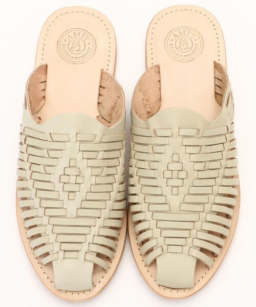 FREAK'S STORE(フリークスストア)の「【WEB限定】AMIT LEATHER COMPANY /アミット レザー カンパニー 編み込みミュール(フラットサンダル)(サンダル・レディース・ダークブラウン/ベージュ/ブラウン/シルバー・38/36/37)」の6枚目の写真