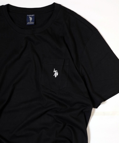 U.S. POLO ASSN.（ユーエスポロアッスン）の「U.S. POLO ASSN./ビッグシルエット ワンポイント刺繍 ポケットクルーネック 半袖Ｔシャツ 3902（Tシャツ/カットソー・メンズ・ホワイト/ブラック/ネイビー/グレー・SMALL/MEDIUM/LARGE/X-LARGE）」の12枚目の写真