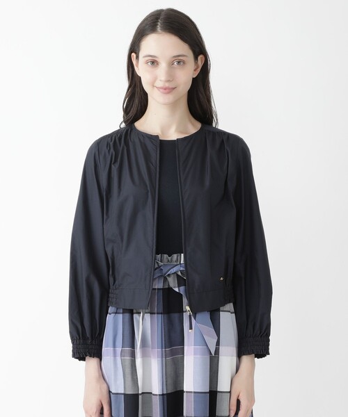 新品 ブルーレーベルクレストブリッジ ノーカラージャケット 38 BLUE LABEL CRESTBRIDGE（ブルーレーベルクレストブリッジ）の