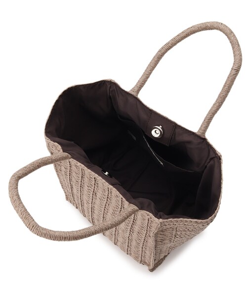 SHOO・LA・RUE（シューラルー）の「◆ペーパーブレードスクエアトート（トートバッグ・レディース・ブラック/ブラウン系その他/ブラウン系/レッド系1・00）」の8枚目の写真